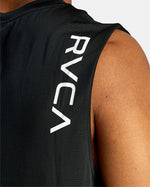 RVCA HAWAII SPORT VENT MUSCLE TANK TOP - BLK