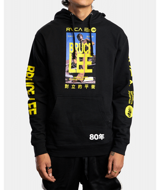 RVCA AS YOU THINK PULLOVER HOODY - BLK