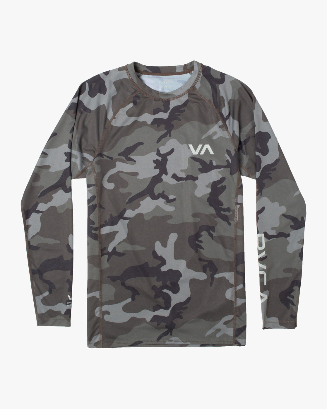 RVCA LONG SLEEVE RASHGUARD - CAM