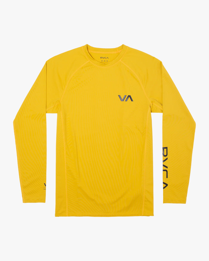 RVCA LONG SLEEVE RASHGUARD - GOL