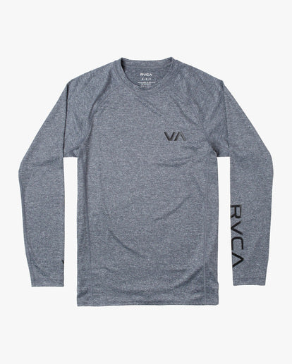 RVCA LONG SLEEVE RASHGUARD - HGR