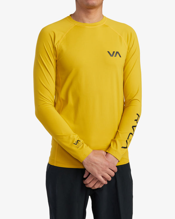 RVCA LONG SLEEVE RASHGUARD - GOL