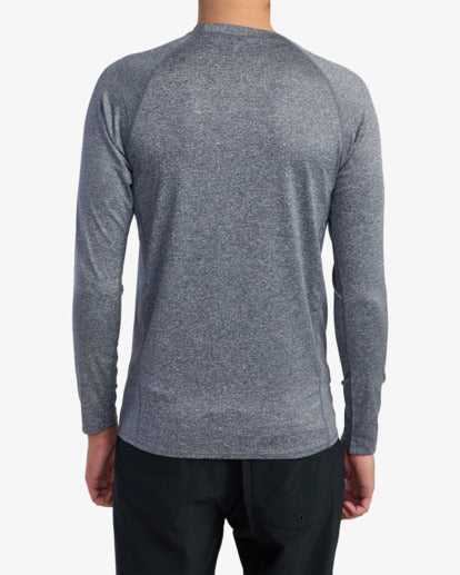 RVCA LONG SLEEVE RASHGUARD - HGR