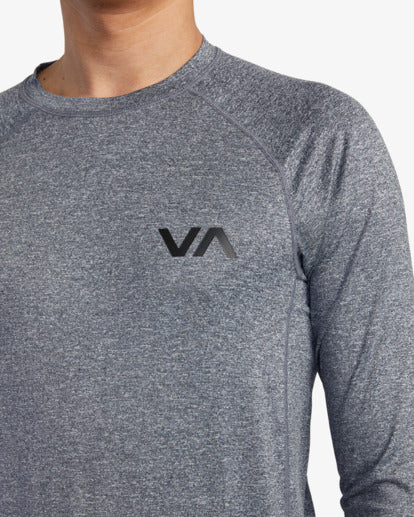 RVCA LONG SLEEVE RASHGUARD - HGR