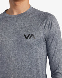RVCA LONG SLEEVE RASHGUARD - HGR