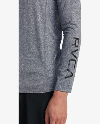 RVCA LONG SLEEVE RASHGUARD - HGR