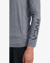 RVCA LONG SLEEVE RASHGUARD - HGR