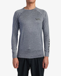 RVCA LONG SLEEVE RASHGUARD - HGR
