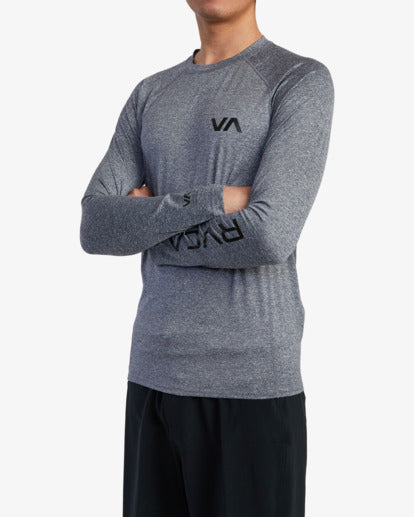 RVCA LONG SLEEVE RASHGUARD - HGR