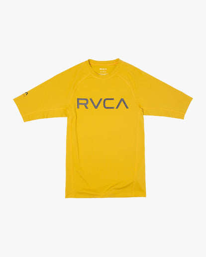RVCA SHORT SLEEVE RASHGUARD - GOL