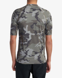 RVCA SHORT SLEEVE RASHGUARD - CAM