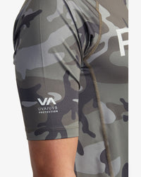 RVCA SHORT SLEEVE RASHGUARD - CAM