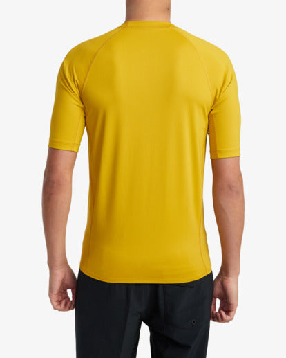 RVCA SHORT SLEEVE RASHGUARD - GOL