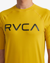 RVCA SHORT SLEEVE RASHGUARD - GOL