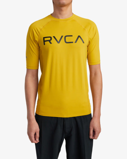 RVCA SHORT SLEEVE RASHGUARD - GOL