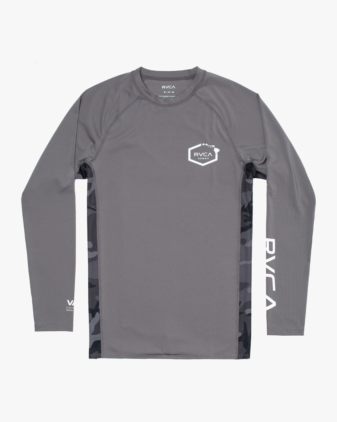 RVCA ISLAND HEX LONG SLEEVE RASHGUARD - CHA