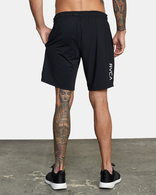 TRAINER 17" SPORT SHORT - BLACK