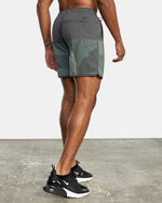 RVCA HAWAII YOGGER HYBRID ELASTIC WALKSHORTS 17" - OLV