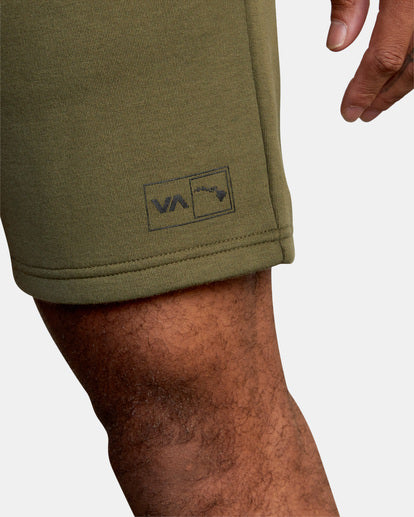 RVCA HAWAII SPORT ELASTIC WALKSHORTS IV 17" - OLV