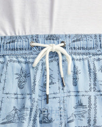 RVCA ESCAPE CHAMBRAY ELASTICIZED SHORTS - WAD