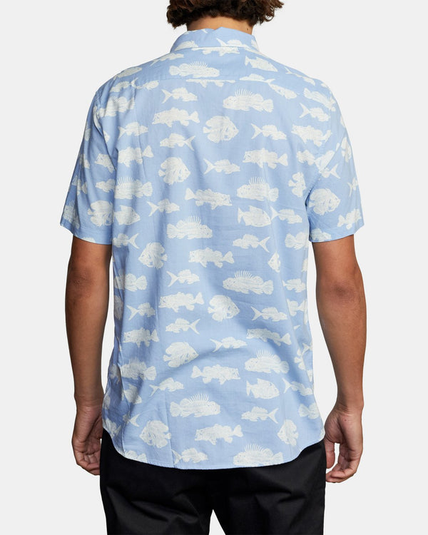 RVCA HORTON DEAD FISH SS - BLU