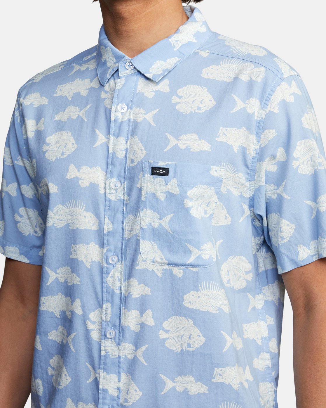 RVCA HORTON DEAD FISH SS - BLU