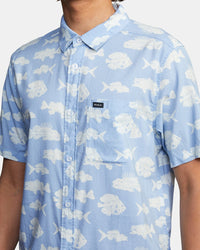 RVCA HORTON DEAD FISH SS - BLU