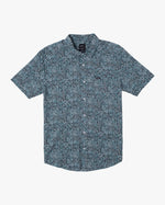 RVCA MICRO CAT SHORT SLEEVE SHIRT - TEA