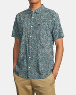 RVCA MICRO CAT SHORT SLEEVE SHIRT - TEA