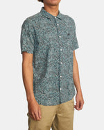 RVCA MICRO CAT SHORT SLEEVE SHIRT - TEA