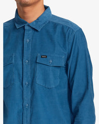 RVCA FREEMAN CORDUROY LONG SLEEVE SHIRT - BQM0