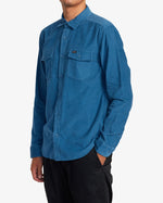 RVCA FREEMAN CORDUROY LONG SLEEVE SHIRT - BQM0