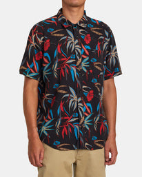 RVCA WILL TRAVEL SHORT SLEEVE SHIRT - BLK