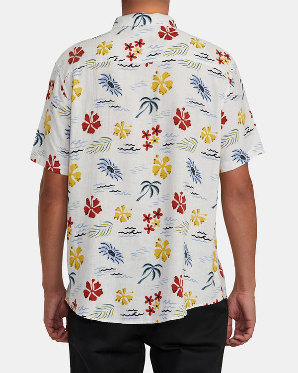 RVCA WILL TRAVEL SHORT SLEEVE SHIRT - VAN
