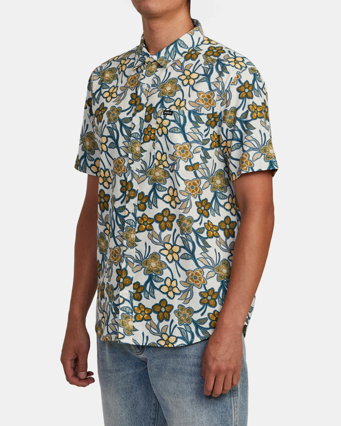 RVCA EVENING FLORAL SHIRT - SLB