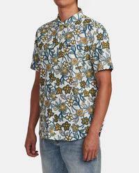 RVCA EVENING FLORAL SHIRT - SLB