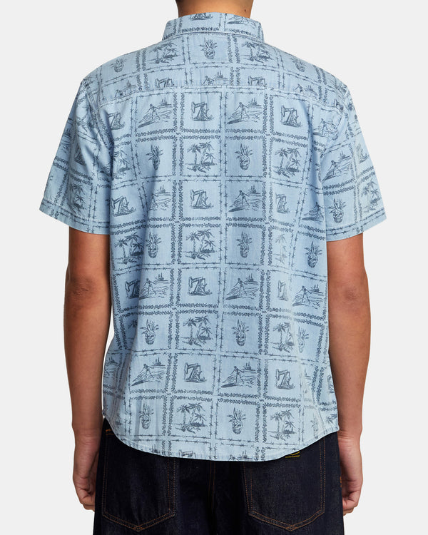 RVCA FRAME SHORT SLEEVE  SHIRT - WAD