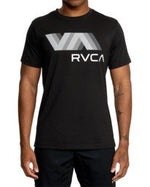 RVCA VA RVCA BLUR SS PERFORMANCE TEE - BLK