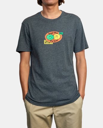 RVCA LAUGH NOW SHORT SLEEVE TEE