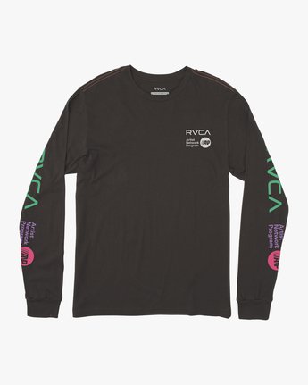 RVCA ANP LONG SLEEVE TEE - BLK