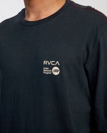 RVCA ANP LONG SLEEVE TEE - BLK