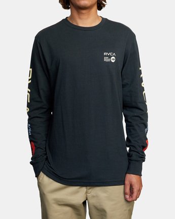 RVCA ANP LONG SLEEVE TEE - BLK