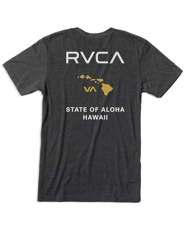 STATE OF ALOHA SHORT SLEEVE TEE - BLACK