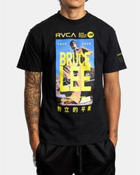 RVCA BRUCE LEE AS YOU THINK SS TEE - BLK
