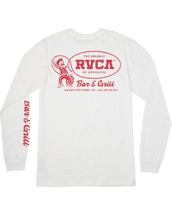 RVCA BAR N GRILL LS - WHT