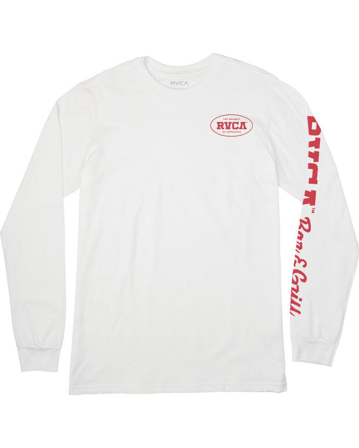 RVCA BAR N GRILL LS - WHT