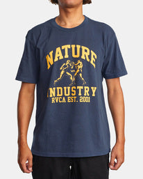RVCA BOXING ALMA MATTER SS TEE - MVY
