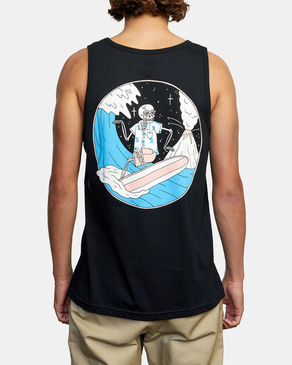 RVCA SKULL SHRED TANK - BLK
