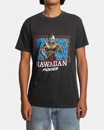 RVCA EVAN MOCK HAWAIIAN WRRIOR SS - BLK