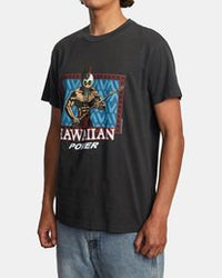 RVCA EVAN MOCK HAWAIIAN WRRIOR SS - BLK